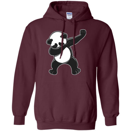 Funny Panda Dab T-shirt Cute Dabbing Panda Maroon