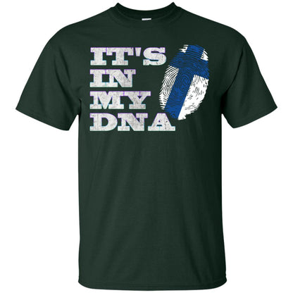 It's In My Dna Finnish Finland Flag Shirt Forest