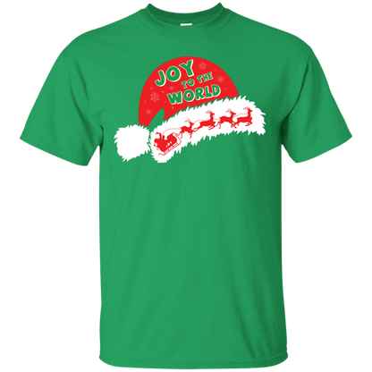Christmas T-shirt Joy To The World Irish Green