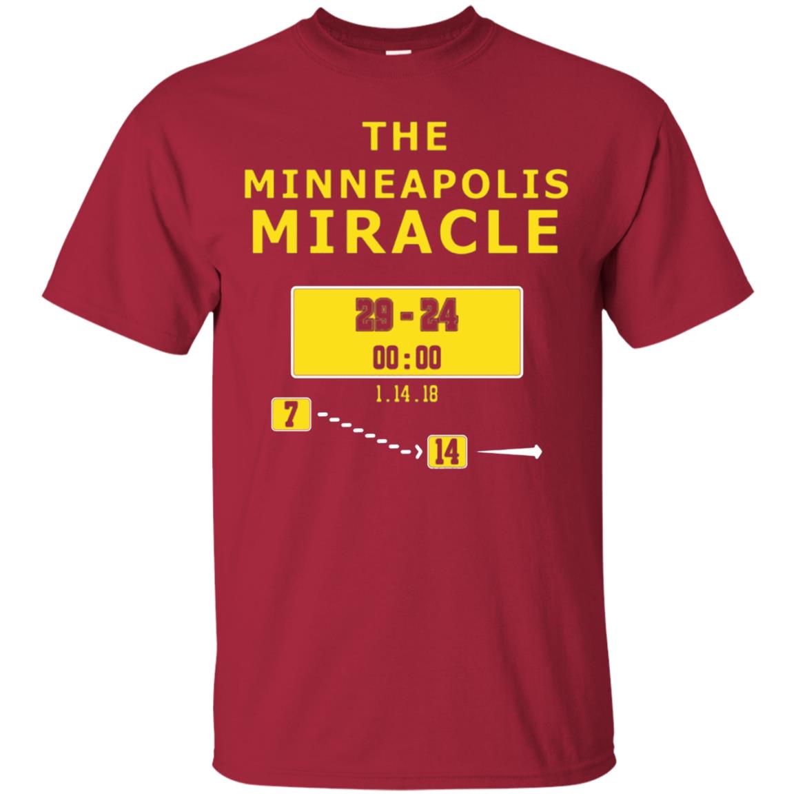 Football Lover T-shirt The Minneapolis Miracle Cardinal