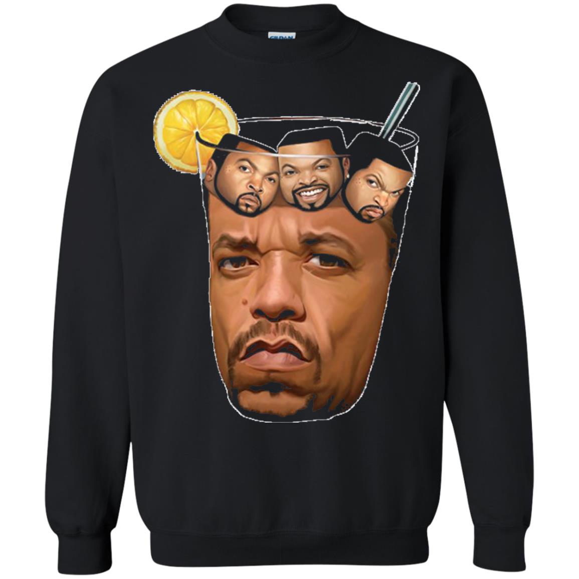 Ice T With Ice Cubes Funny T-shirt Black