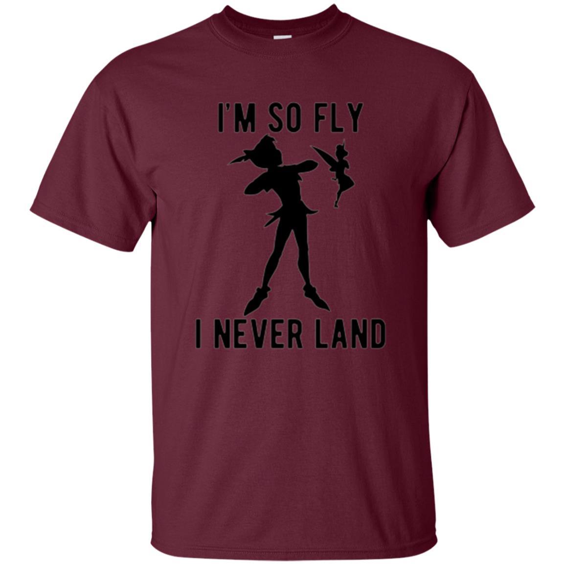 Film T-shirt Tinker Bell I'm So Fly I Never Land Maroon