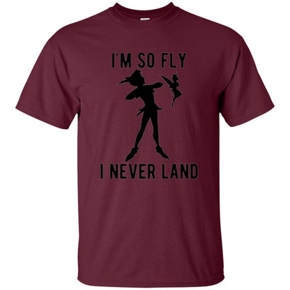 Film T-shirt Tinker Bell I'm So Fly I Never Land Maroon