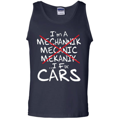 Mechanic T-shirt I Fix Cars Navy