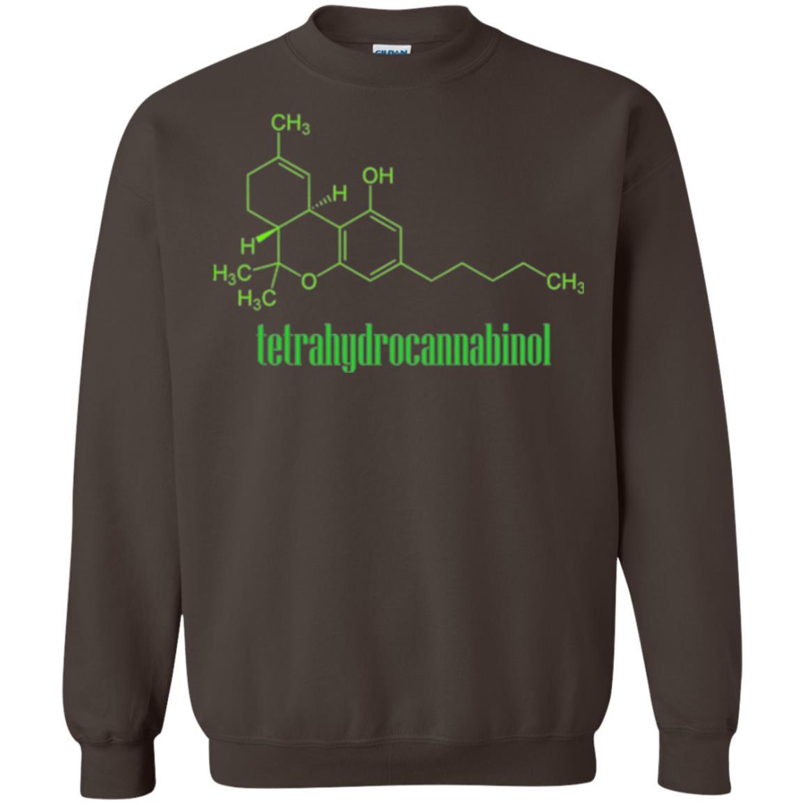 Canabis Molecule T-shirt Tetrahydrocannabinol Thc Dark Chocolate