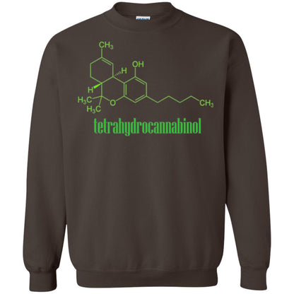 Canabis Molecule T-shirt Tetrahydrocannabinol Thc Dark Chocolate