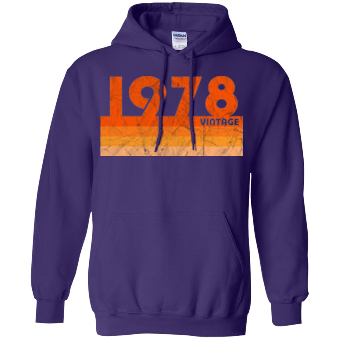 Vintage Retro 1978 T-shirt 40 Years Old Gift T-shirt Purple
