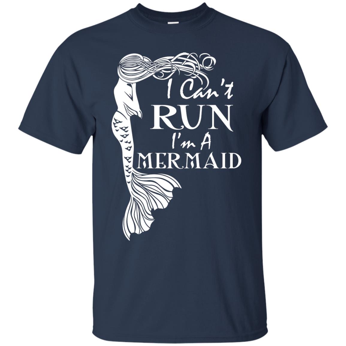 I Can’t Run I’m A Mermaid T-shirt Navy