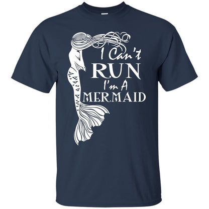 I Can’t Run I’m A Mermaid T-shirt Navy