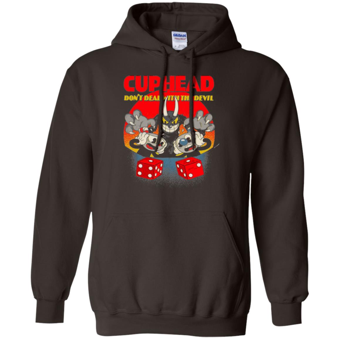Video Game T-shirt Cuphead And Mugman Devil_s Dice Dark Chocolate