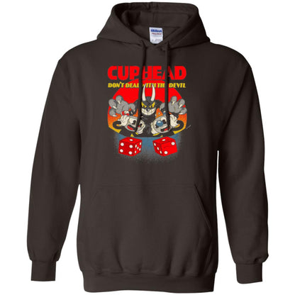Video Game T-shirt Cuphead And Mugman Devil_s Dice Dark Chocolate