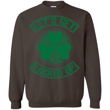 Let_s Get Lucked Up St. Patrick_s Day T-shirt Dark Chocolate