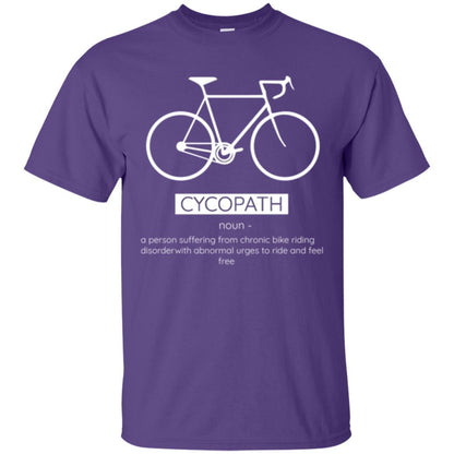 Biker T-shirt Cycopath Definition T-shirt Purple