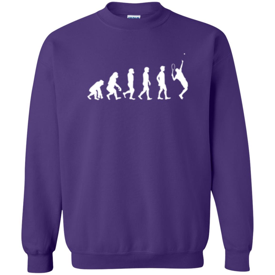 Evolution Of Tennis Player T-shirt Purple
