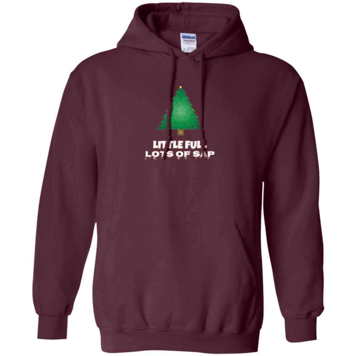 Christmas T-shirt Little Full Lots Of Sap Maroon