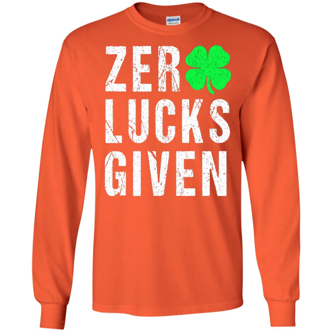 Shamrock Irish Funny Saint Patrick_s Day T-shirt Orange