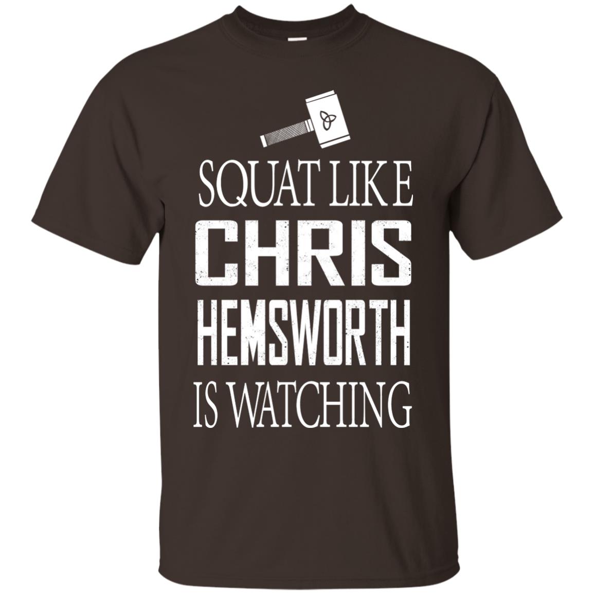 Squat Like Chris Hemsworth Is Watching Shirt Dark Chocolate