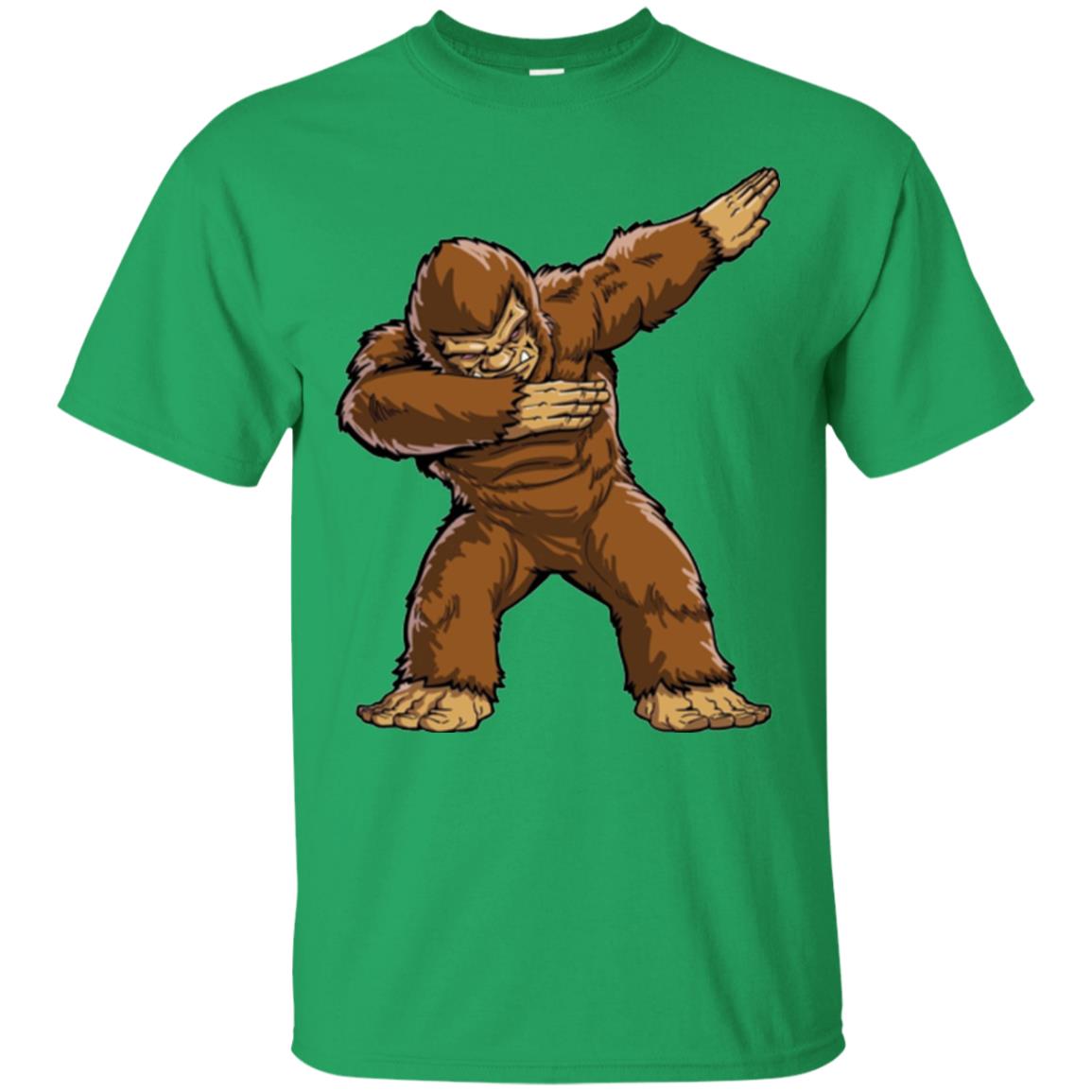 Monkey T-shirt Bigfoot Sasquatch Dabbing Irish Green