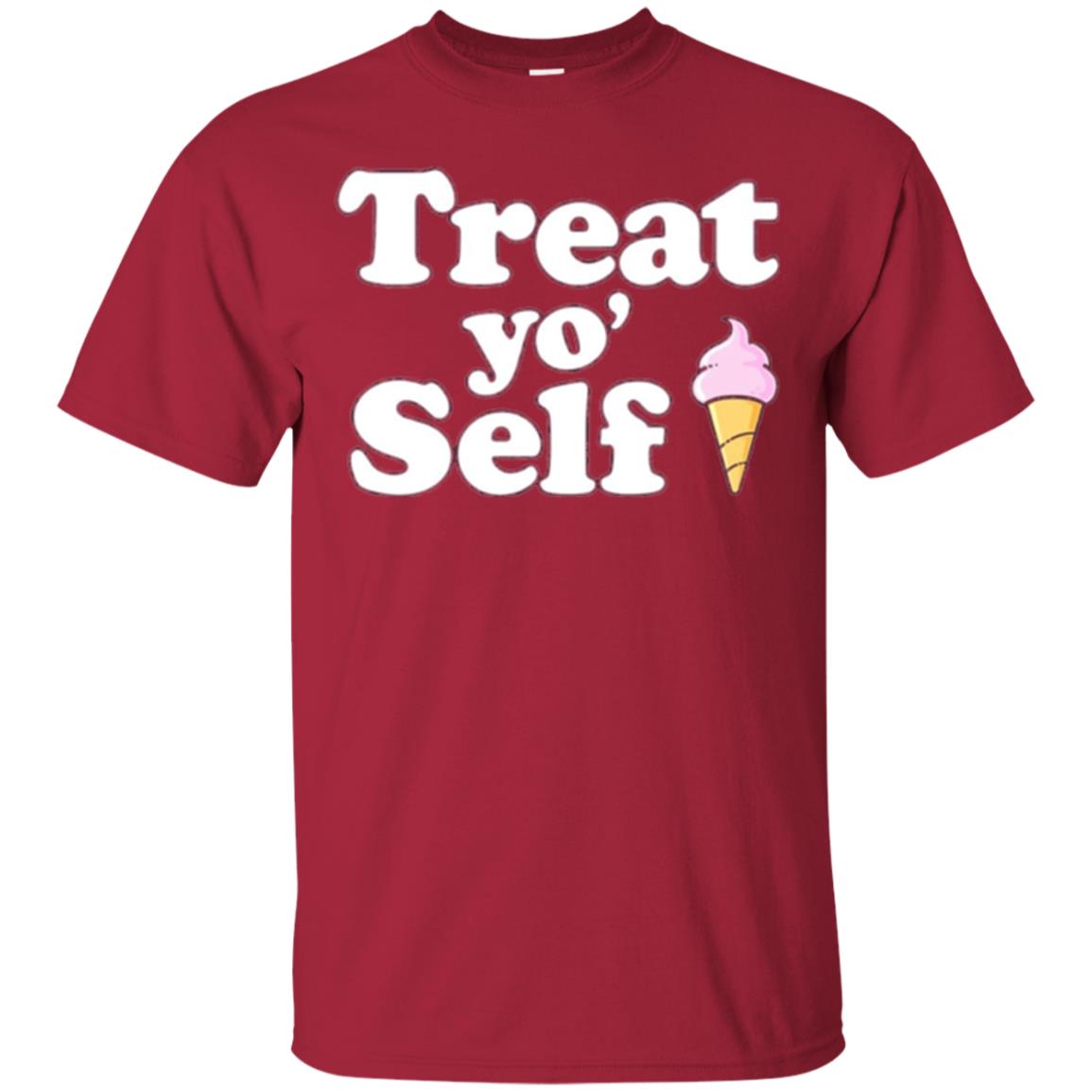 Treat Yo_ Self Ice Cream T-shirt Cardinal