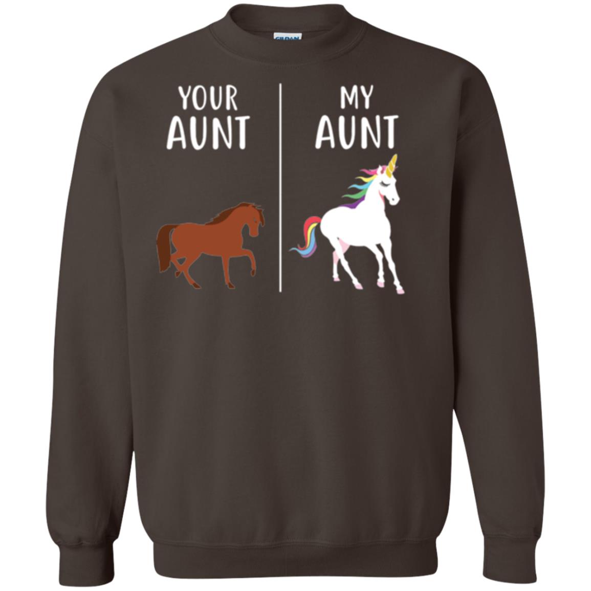 Unicorn T-shirt Your Aunt My Aunt Dark Chocolate