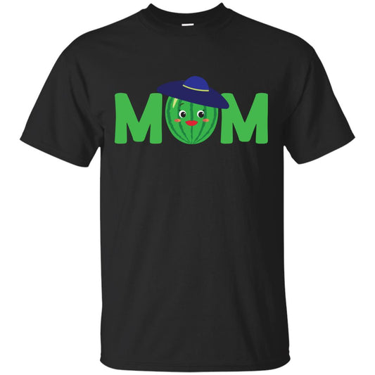 Mom Watermelon Funny Summer Melon Fruit Shirt For Mommy Black