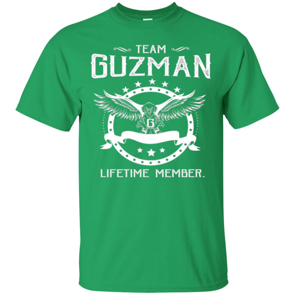 Family T-shirt Team Guzman Lifetime Member Irish Green