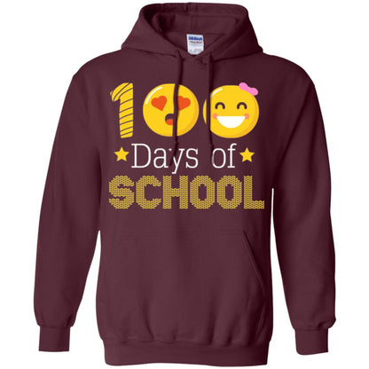 Teacher T-shirt 100 Days Of School T-shirt Maroon