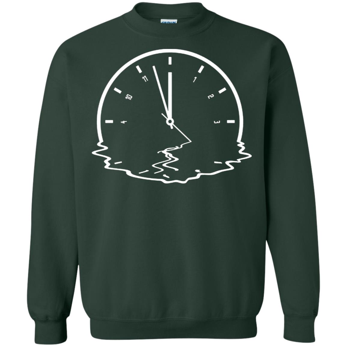 Alzheimer's & Dementia Awareness Funny Clock Gift Shirt Forest Green