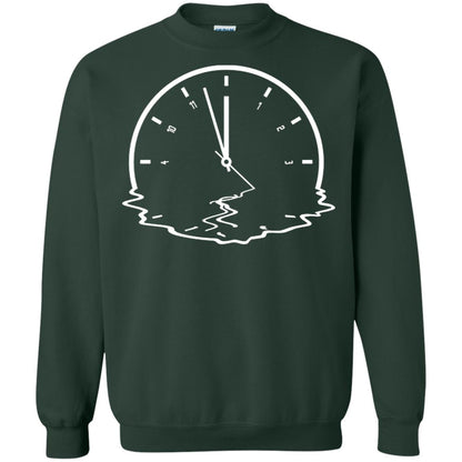 Alzheimer's & Dementia Awareness Funny Clock Gift Shirt Forest Green