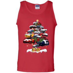 Cars Christmas Tree X-mas Gift Shirt For Mens Or WomensG220 Gildan 100% Cotton Tank Top