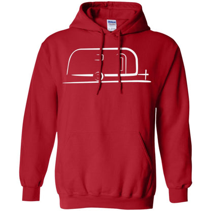 Vintage Airstream Style Streamlined Trailer T-shirt Red