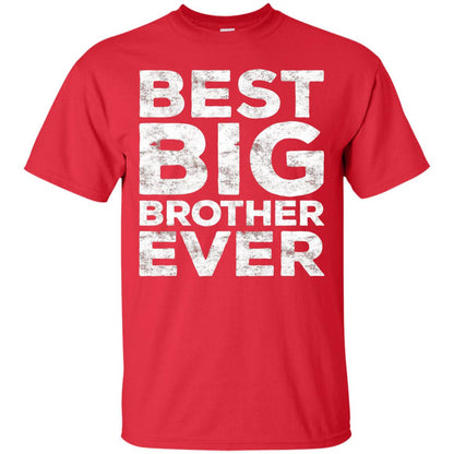 Best Big Brother Ever Family T-shirt Red