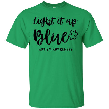 Autism Awareness Shirts Light It Up Blue Irish Green