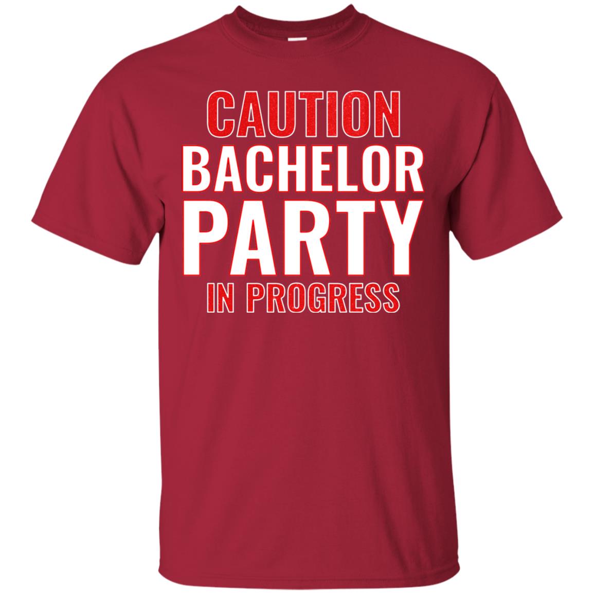 Funny Warning Caution Bachelor Party In Progress Cardinal