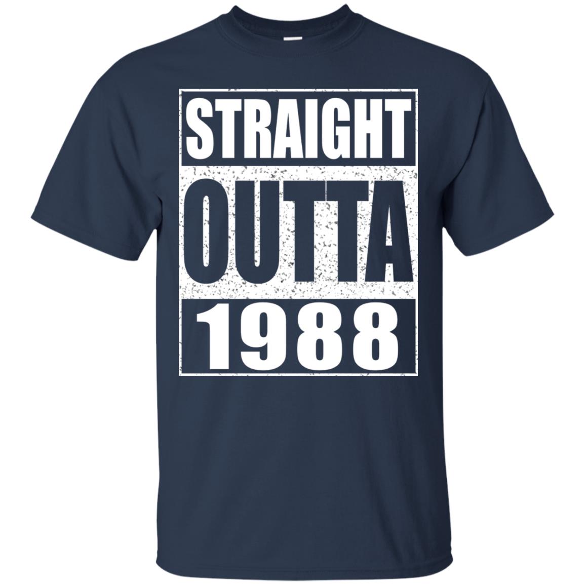 Straight Outta 1988 Funny 30th Birthday Shirt Navy