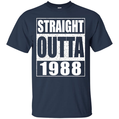 Straight Outta 1988 Funny 30th Birthday Shirt Navy