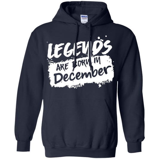 December Birthday Shirt Legends Are Born In December Navy