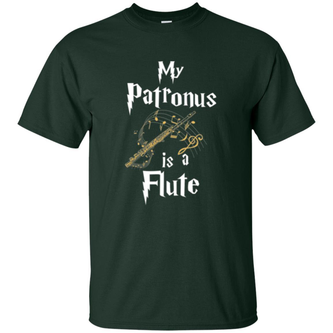 Musician T-shirt My Patronus Is A Flute Forest Green