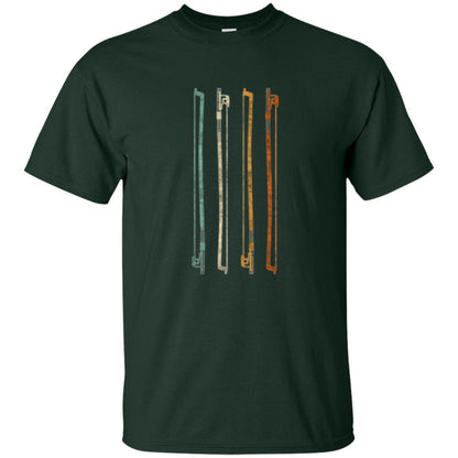 String Player T-shirt Vintage Retro 70s Orchestra Forest Green