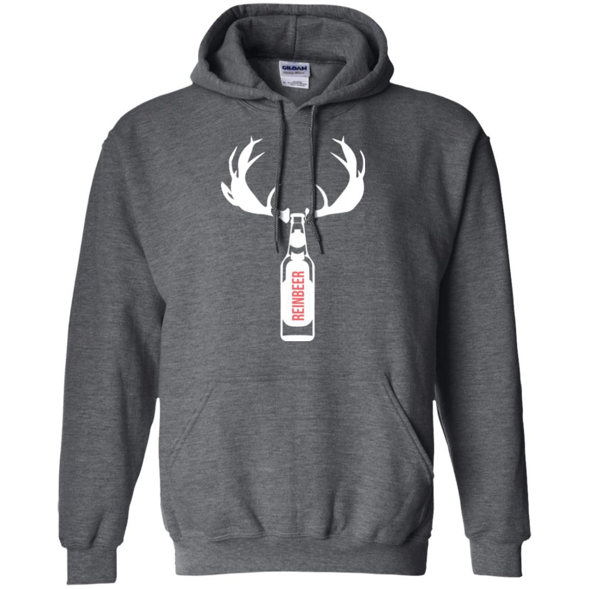 Christmas T-shirt Funny Christmas Reinbeer Dark Heather
