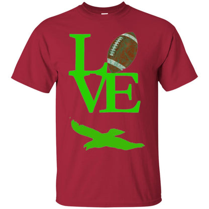 Football Lover T-shirt Love Football Flying Bird T-shirt Cardinal