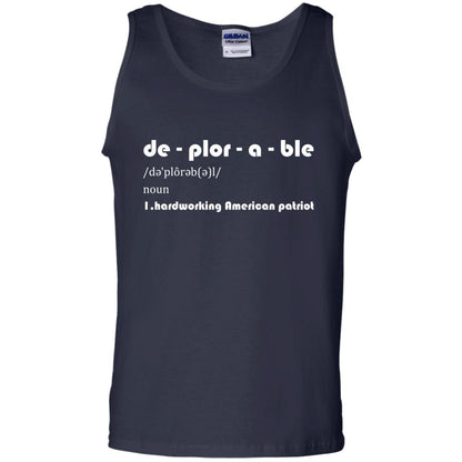 Patriot T-shirt De-plor-a-ble Definition Navy
