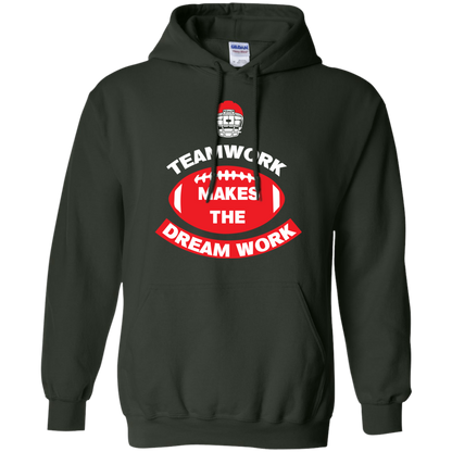 Football T-shirt TeamWork Makes The Dreamwork Forest Green