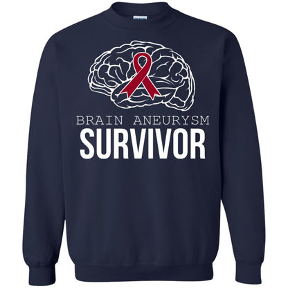 Brain Aneurysm Survivor T-shirt Navy