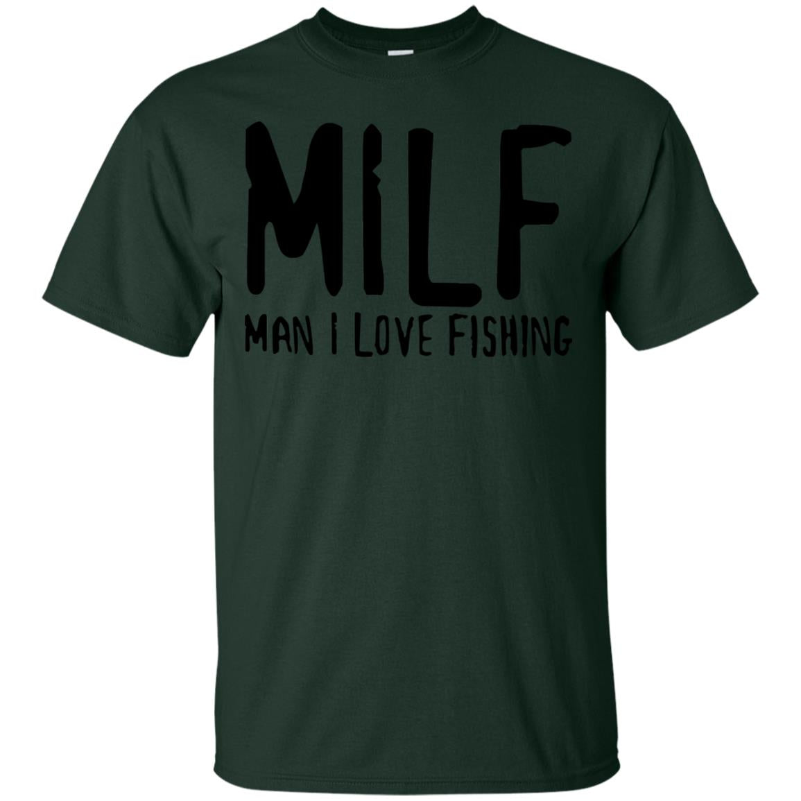 Milf Man I Love Fishing Fisherman Shirt Forest