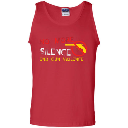 Anti Gun T-shirt No More Silence End Gun Violence Red