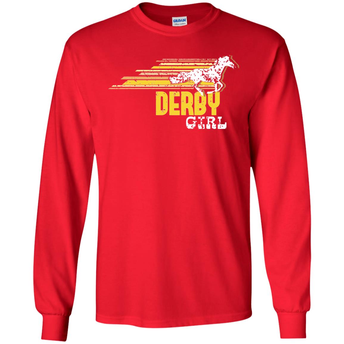 Derby Girl Derby Women Horse Race Shirt Red