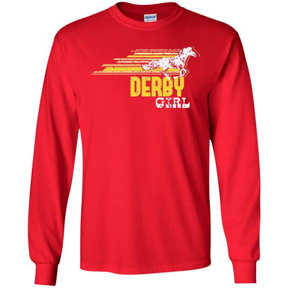 Derby Girl Derby Women Horse Race Shirt Red