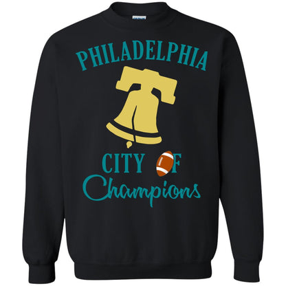 Football Lover T-shirt Philadelphia City Of Champion Black