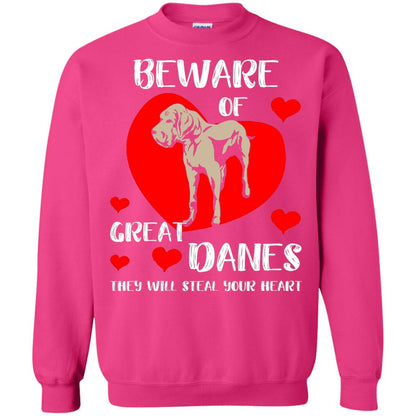 Beware Of Great Danes They Will Steal Your Heart Cute Shirt Heliconia